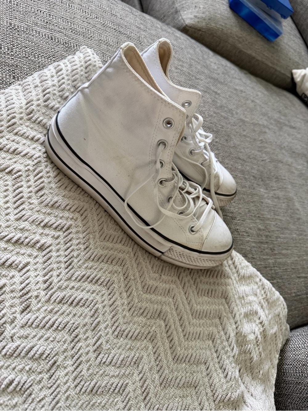 Converse Platform High-Top Sneakers in White